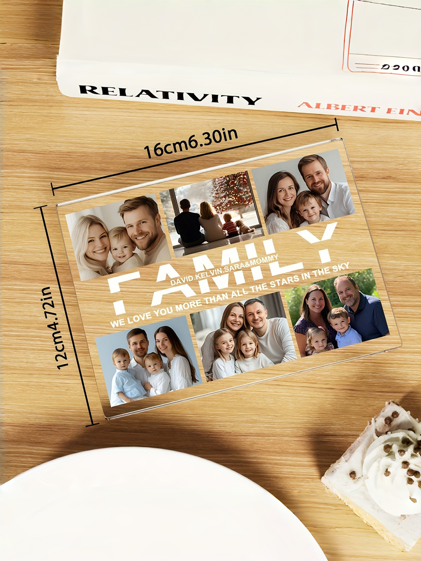 2D Flat Personalized Acrylic Photo Nameplate